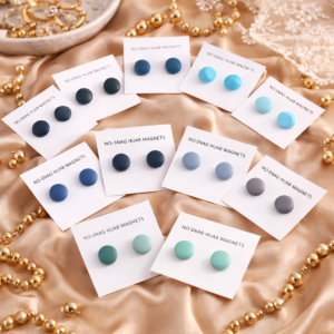 Hijab Round Magnet Pack of 2 (Multicolor)